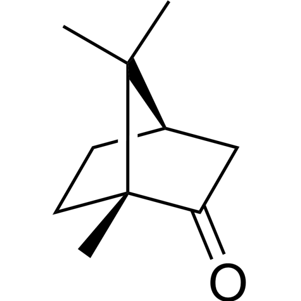 (+)-Camphor Chemical Structure