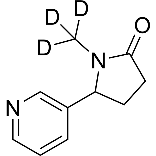 (Rac)-Cotinine-d<sub>3</sub> Chemical Structure