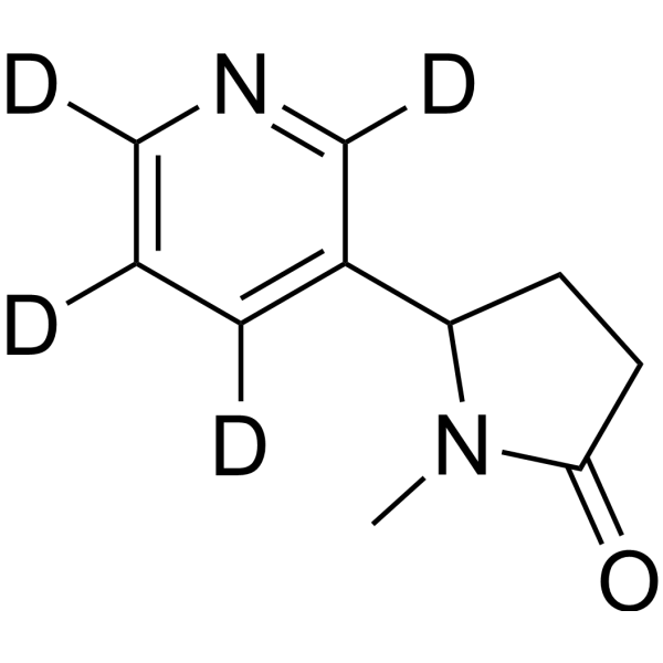 (Rac)-Cotinine-d<sub>4</sub> Chemical Structure