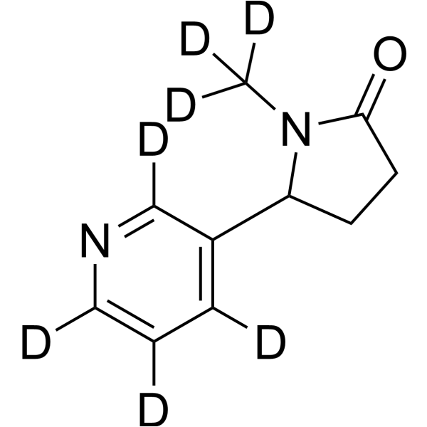 (Rac)-Cotinine-d<sub>7</sub> Chemical Structure