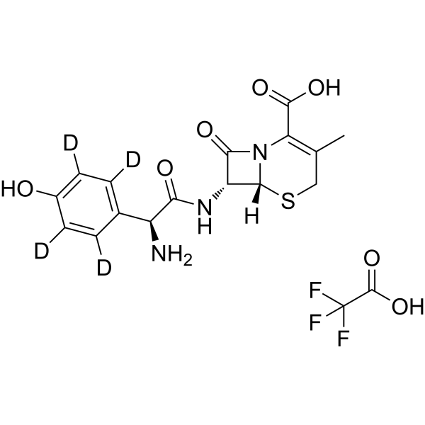 L-Cefadroxil-d<sub>4</sub> trifluoroacetate Chemical Structure