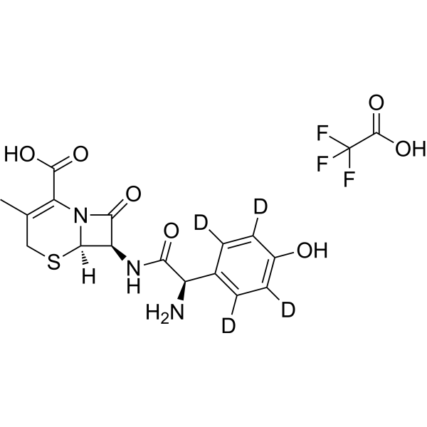 Cefadroxil-d<sub>4</sub> trifluoroacetate Chemical Structure