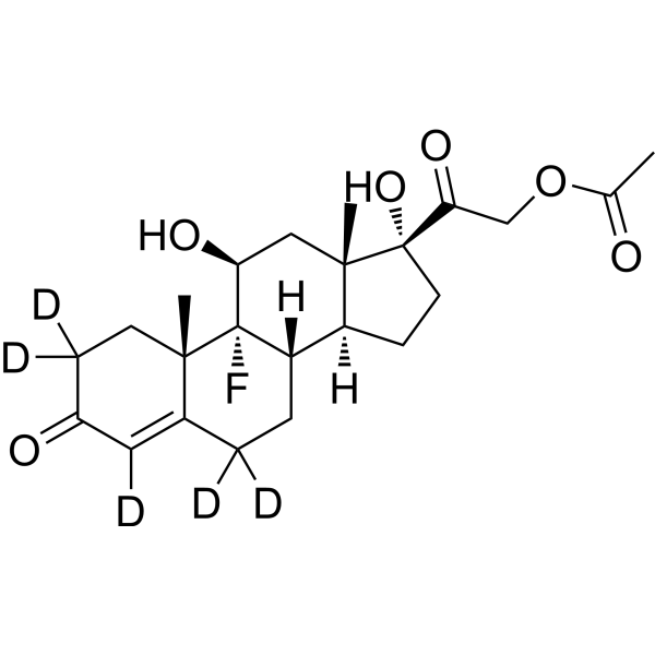Fludrocortisone acetate-d<sub>5</sub> Chemical Structure