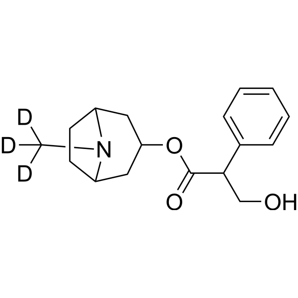 (Rac)-Atropine-d<sub>3</sub> Chemical Structure