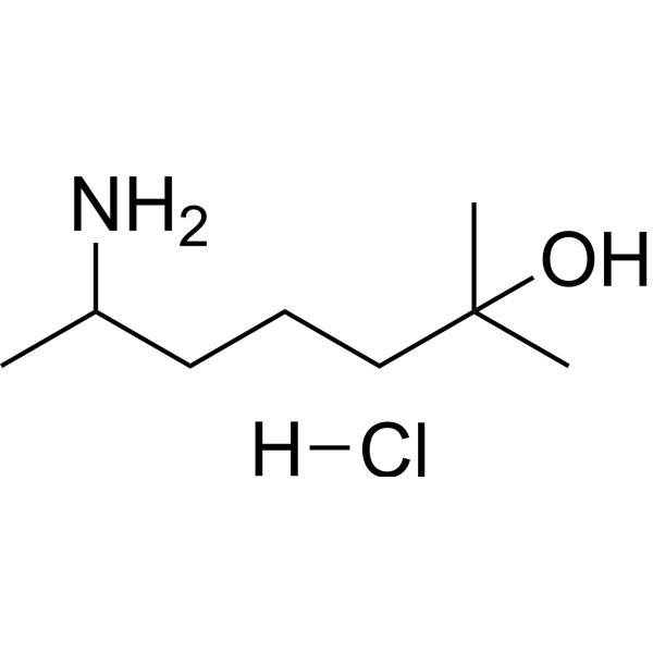 Heptaminol hydrochloride Chemical Structure