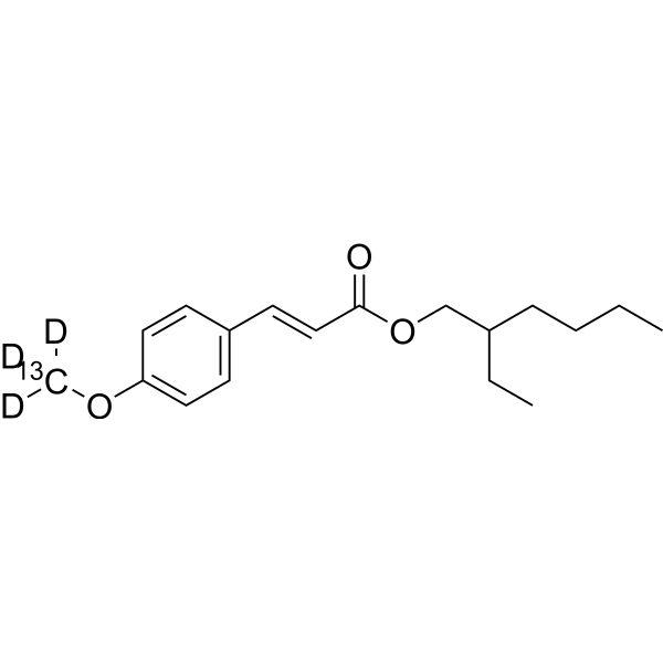 (E)-Octinoxate-13C,d<em>3</em>