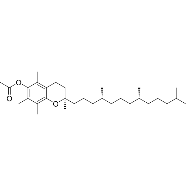 D-α-Tocopherol acetate Chemical Structure