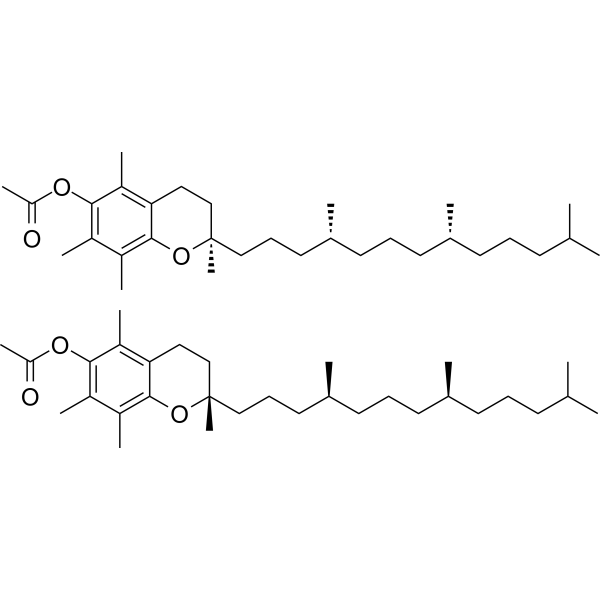 DL-α-Tocopherol acetate Chemical Structure