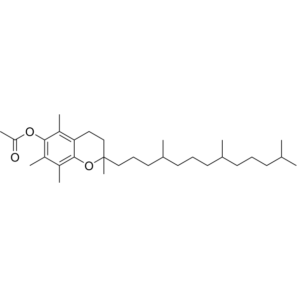 (±)-α-Tocopherol acetate Chemical Structure