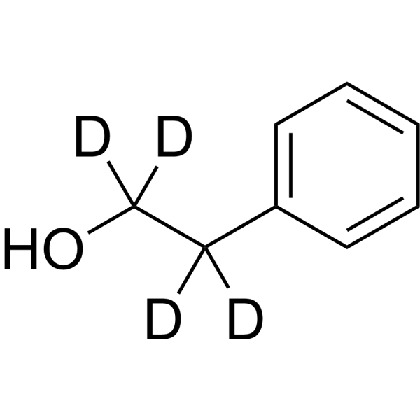 2-Phenylethanol-d<sub>4</sub> Chemical Structure