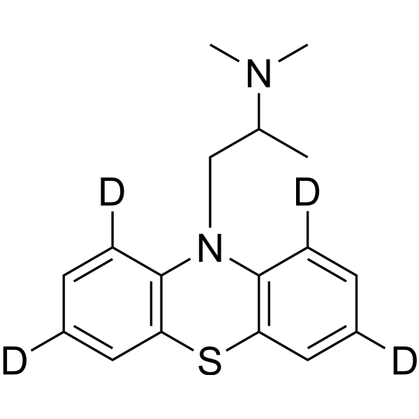 Promethazine-d<sub>4</sub> Chemical Structure