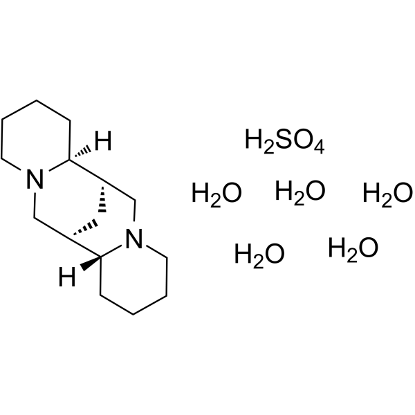 (+)-Sparteine sulfate pentahydrate Chemical Structure