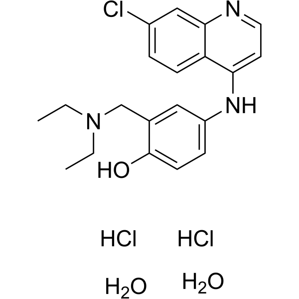 Amodiaquine dihydrochloride dihydrate Chemical Structure