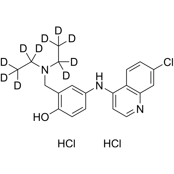 Amodiaquine-d<sub>10</sub> hydrochloride