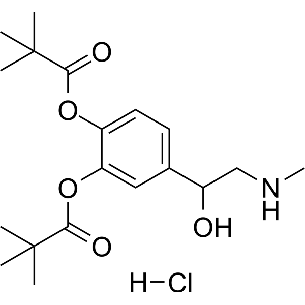 Dipivefrin hydrochloride Chemical Structure