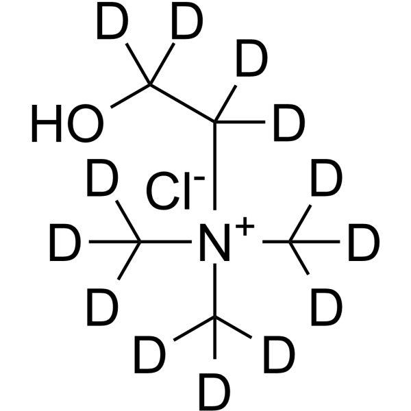 Choline-d<sub>13</sub> chloride Chemical Structure