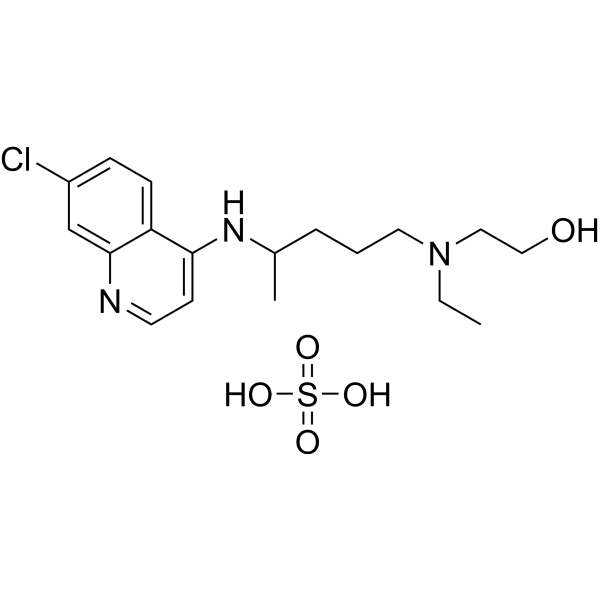 Hydroxychloroquine sulfate Chemical Structure