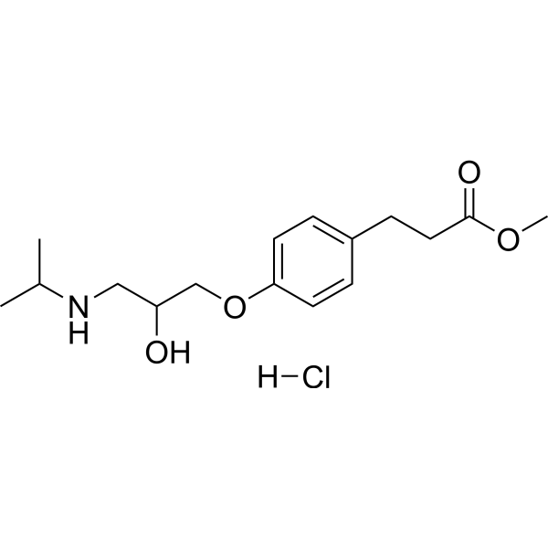 Esmolol hydrochloride Chemical Structure