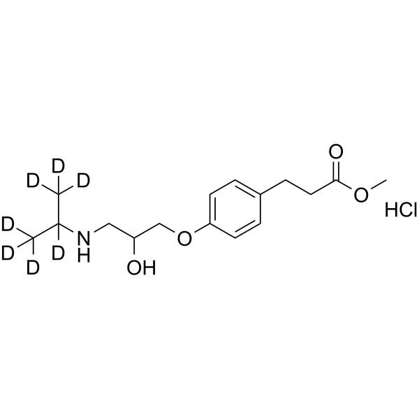 Esmolol-d<sub>7</sub> (hydrochloride) Chemical Structure