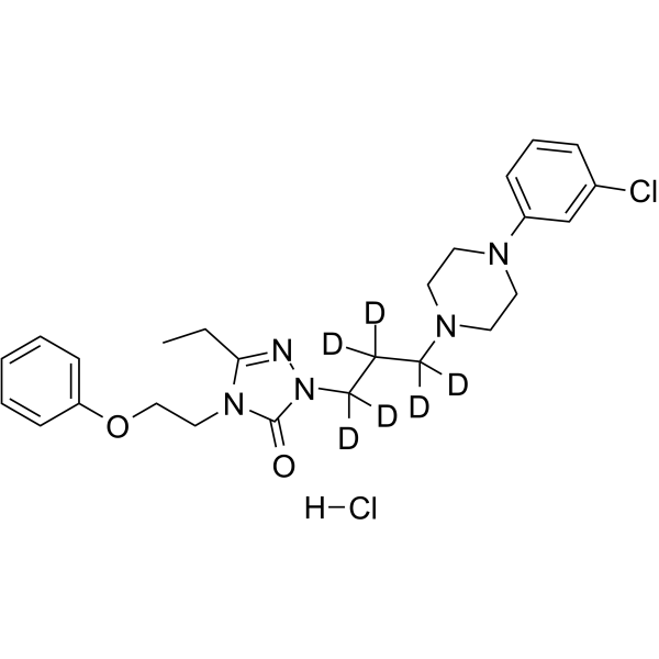 Nefazodone-d<sub>6</sub> hydrochloride Chemical Structure