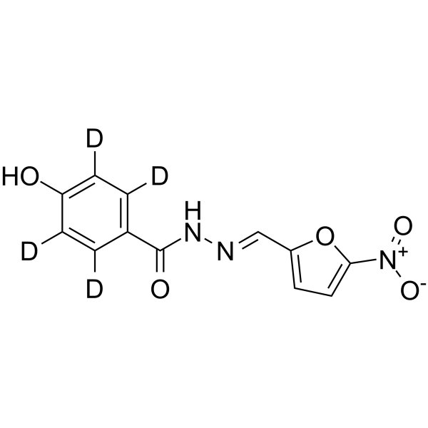 Nifuroxazide-d<sub>4</sub> Chemical Structure