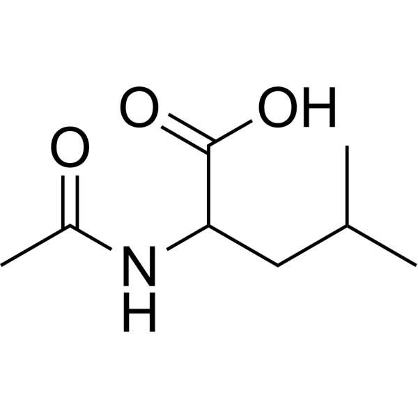 Acetylleucine Chemical Structure