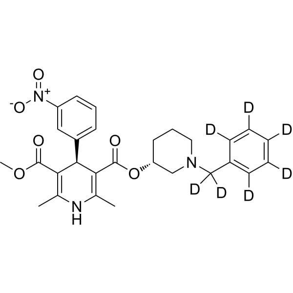 (Rac)-Benidipine-d<sub>7</sub> Chemical Structure