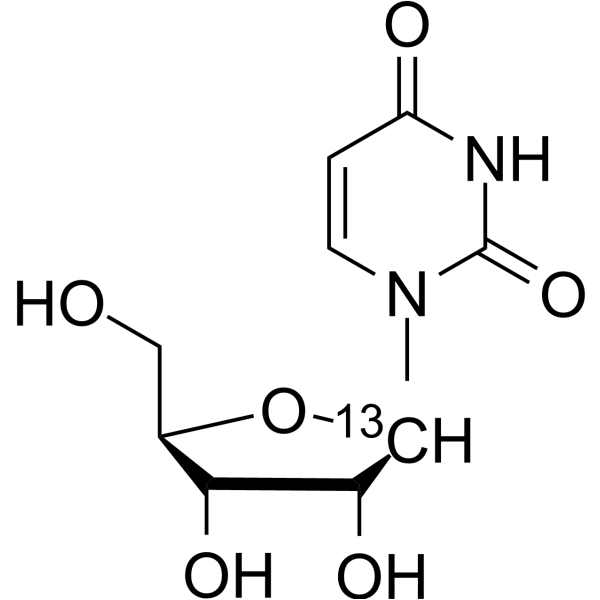 Uridine-<sup>13</sup>C Chemical Structure