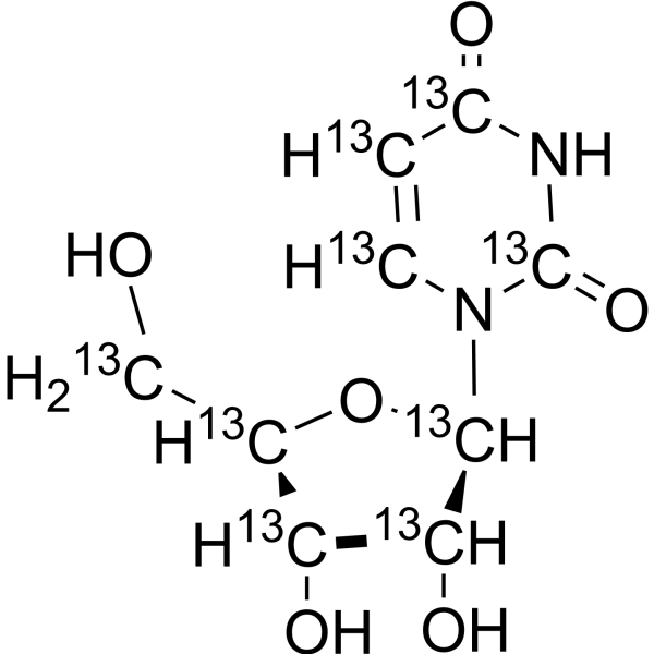 Uridine-<sup>13</sup>C<sub>9</sub> Chemical Structure