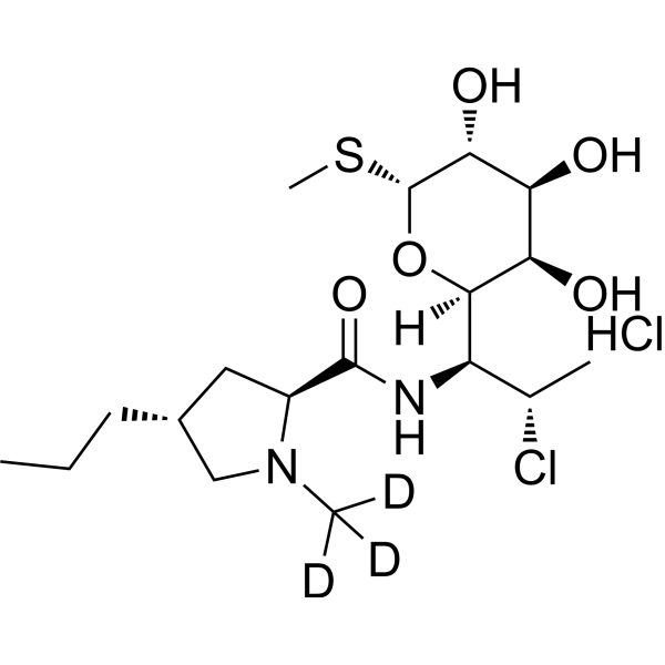 Clindamycin-d<sub>3</sub> hydrochloride Chemical Structure