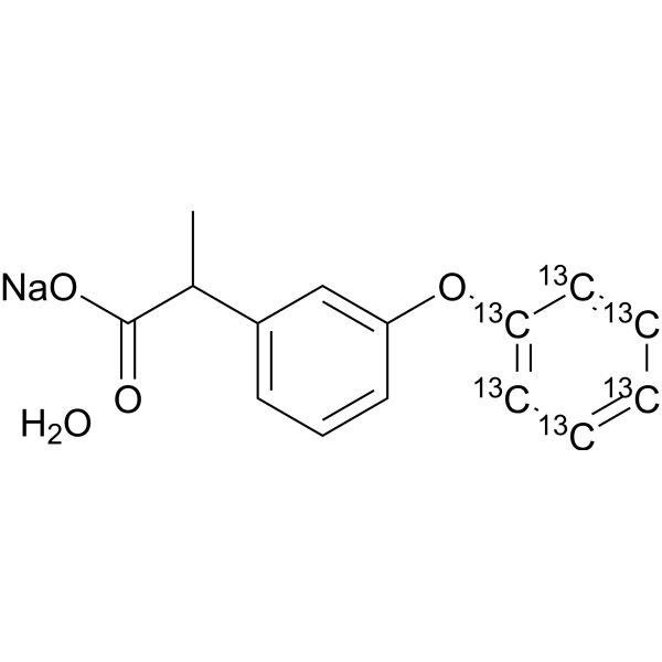 Fenoprofen-13C6(sodium salt hydrate) Chemical Structure