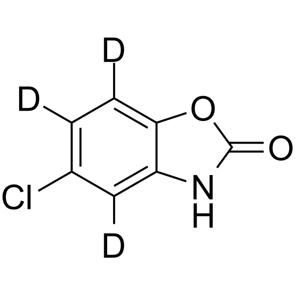 Chlorzoxazone-d<sub>3</sub> Chemical Structure