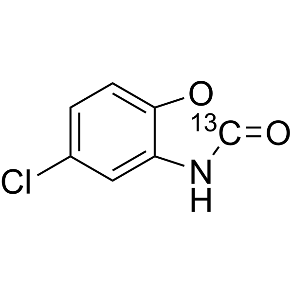 Chlorzoxazone-<sup>13</sup>C Chemical Structure