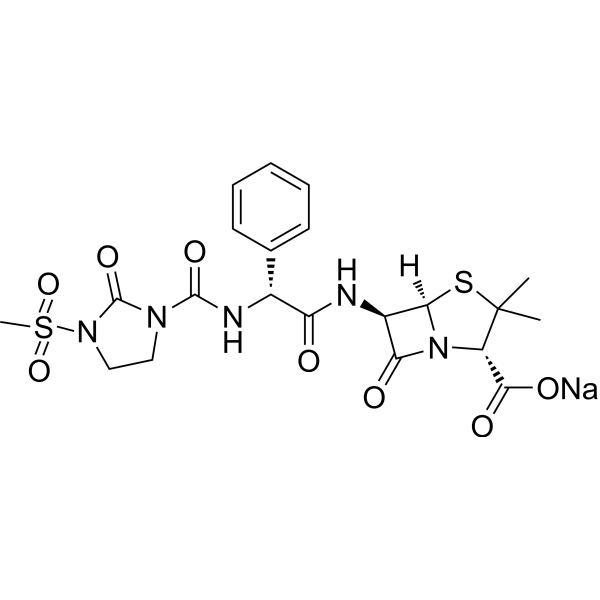 Mezlocillin sodium Chemical Structure
