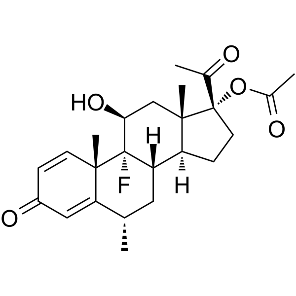 Fluorometholone acetate Chemical Structure