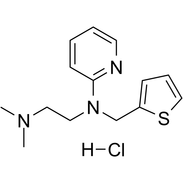 Methapyrilene hydrochloride Chemical Structure