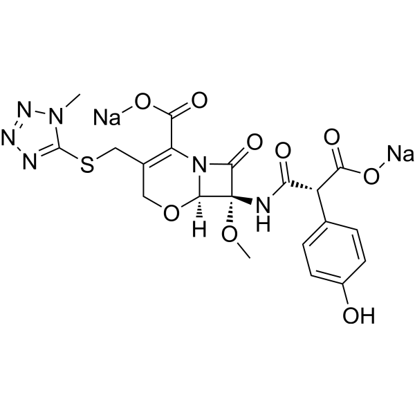 Moxalactam sodium salt Chemical Structure