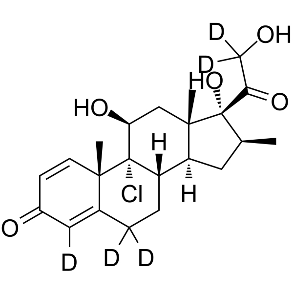 Beclomethasone-d<sub>5</sub> Chemical Structure