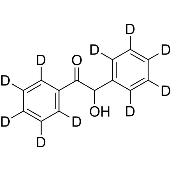 Benzoin-d<sub>10</sub> Chemical Structure