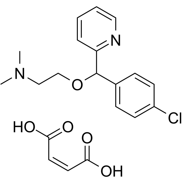 Carbinoxamine maleate salt Chemical Structure