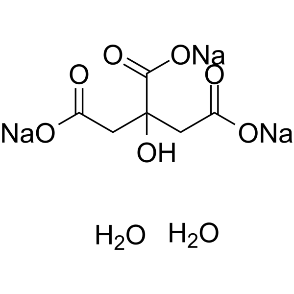 Sodium citrate dihydrate Chemical Structure