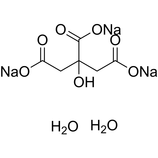 Sodium citrate dihydrate, meets USP testing specifications Chemical Structure