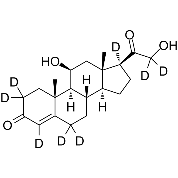 Corticosterone-d<sub>8</sub> Chemical Structure