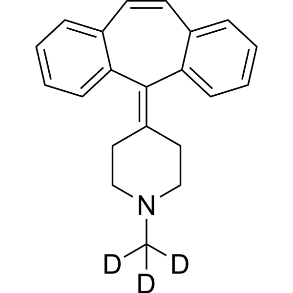 Cyproheptadine-d<sub>3</sub> Chemical Structure