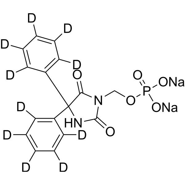 Fosphenytoin-d<sub>10</sub> disodium Chemical Structure