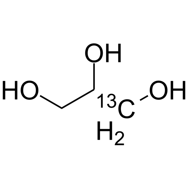 Glycerol-<sup>13</sup>C Chemical Structure