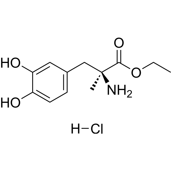 Methyldopate hydrochloride Chemical Structure