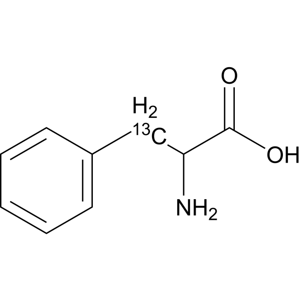 DL-3-Phenylalanine-<sup>13</sup>C Chemical Structure