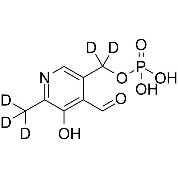 Pyridoxal phosphate-d<sub>5</sub> Chemical Structure