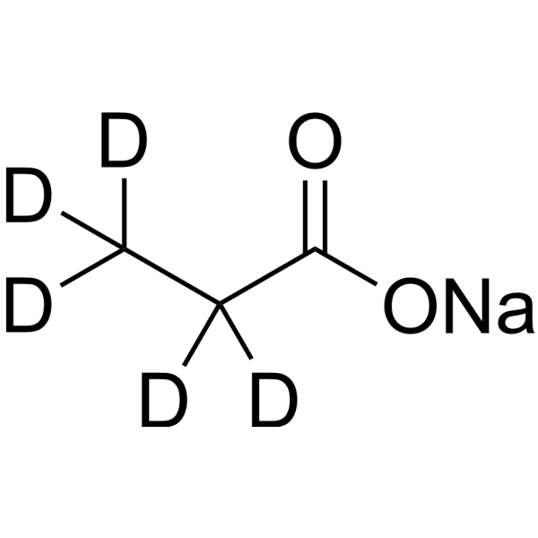 Propanoic-d<sub>5</sub> sodium Chemical Structure